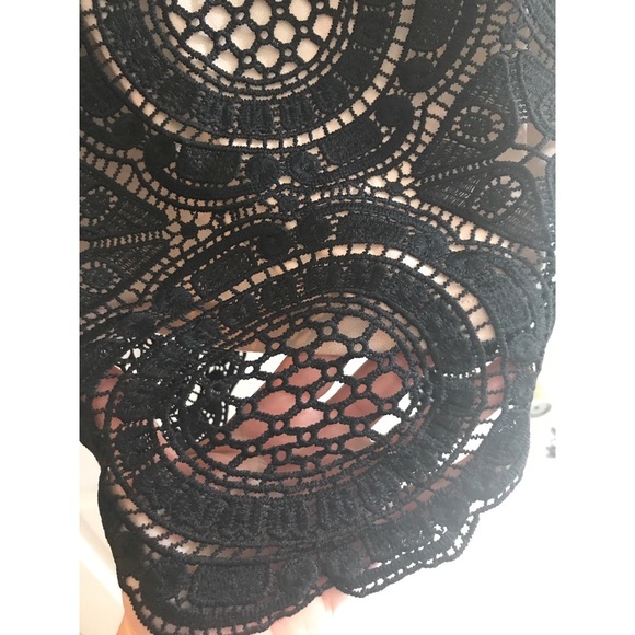 INC Black Lace Spaghetti Strap Top - Picture 4 of 8